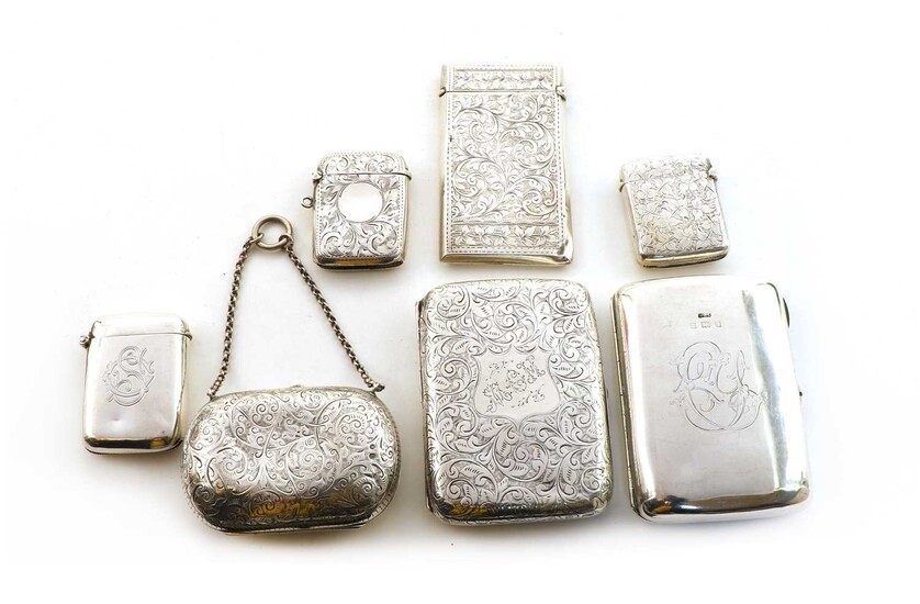 A Victorian silver cased purse
