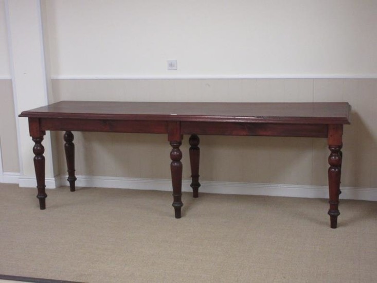 A Victorian style Serving Table with mahogany top mounted...