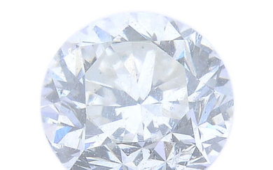 A brilliant-cut diamond, weighing 0.36ct, with report, within a security seal.