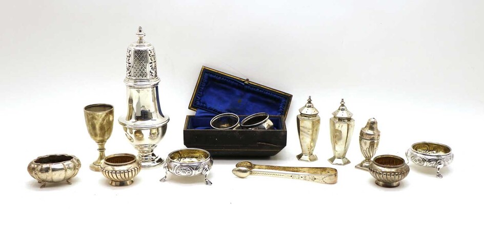 A collection of dining silver