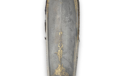 A gold-koftgari steel armguard (dastana) Lahore, early 19th Century