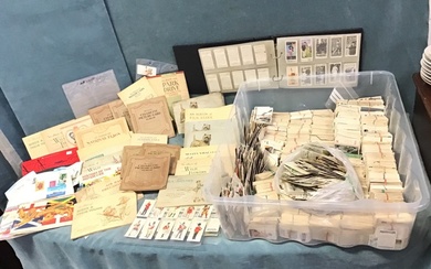 A large collection of cigarette cards and albums - many...