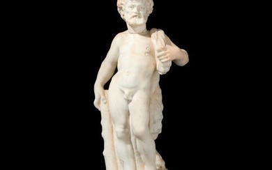 A late 17th-early 18th century white marble sculpture