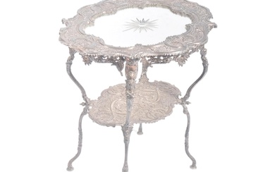 A late 19th Century Continental silver plated side occasiona...