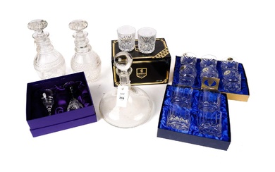A selection of Edinburgh Crystal glassware