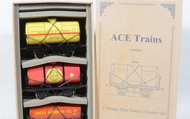 ACE Trains O gauge 4 wheel tanker wagon set no.3