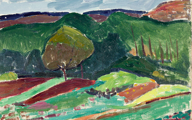 ALFRED HENRY MAURER (1868 - 1932, AMERICAN) Croissants et Brioches, and Untitled, (Landscape)....