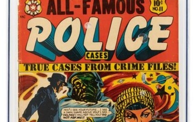 ALL-FAMOUS POLICE CASES #11 * CGC 3.5 * L.B. COLE Cover