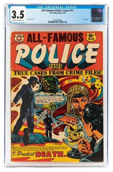 ALL-FAMOUS POLICE CASES #11 * CGC 3.5 * L.B. COLE Cover