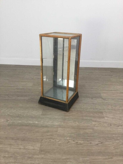 AN EARLY 20TH CENTURY TABLE TOP DISPLAY CASE