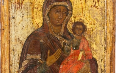 AN ICON SHOWING THE SMOLENSKAYA MOTHER OF GOD Russian, 18th...