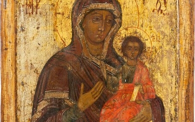AN ICON SHOWING THE SMOLENSKAYA MOTHER OF GOD Russian,...