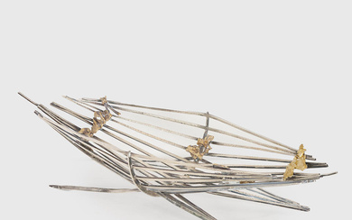ANDREW GRIMA FOR HJ&CO. | STERLING SILVER BASKET, CIRCA 1963