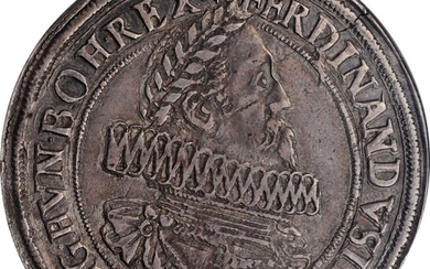 AUSTRIA. 2 Talers, 1624. Vienna Mint. Ferdinand II. NGC AU-55.