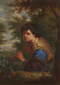 Adriaen van der Werff, attributed to, Young Shepherd with a Flute