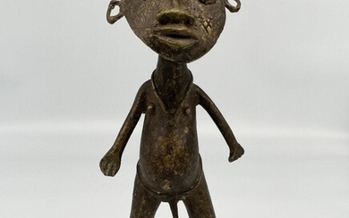 African Bronze Male Figure