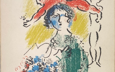 After Marc Chagall, Russia/France (1887-1985), Prints from the Mourlot Press, Catalogue Cover, Lithograph
