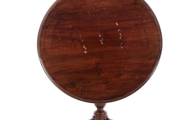 American Chippendale Mahogany Tilt-Top Table