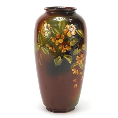American Rookwood art pottery vase hand painted with flowers...