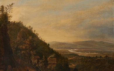American School (20th Century) Valley Landscape from the Mountains
