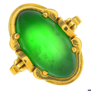 An A-type jade ring.
