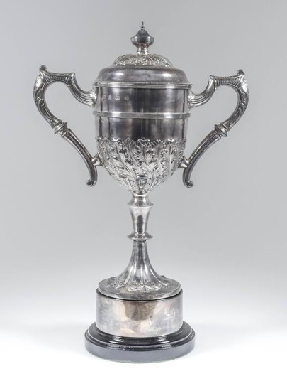 An Edward VII Silver Two-Handled Prize Cup and Cover,...