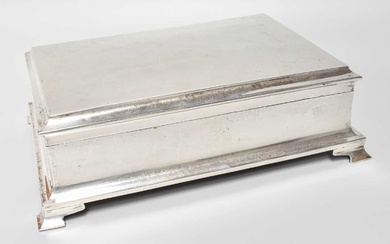 An Edward VIII Silver Cigarette or Cigar-Box, by Walker and...