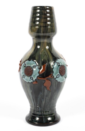 An Elton Ware vase, late 19th/early 20th century