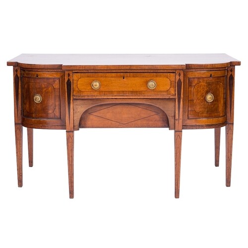 An early 19th Century mahogany crossbanded and inlaid breakf...