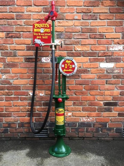 An early one gallon petrol pump manufactured by Wayne Tank & Pump Co Ltd