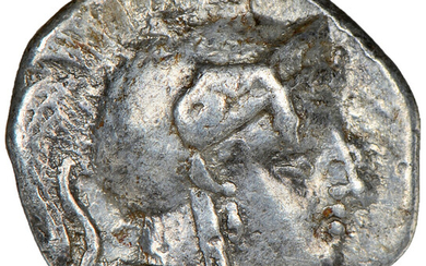 Ancients: , CALABRIA. Tarentum. Ca. 380-280 BC. AR diobol (13mm, 3h). NGC VF. ...