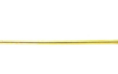 Antique 19th C Yellow Gold & Citrine Stick Pin