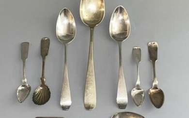 Antique Coin silver Spoons