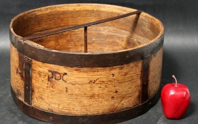 Antique French grain bin bucket