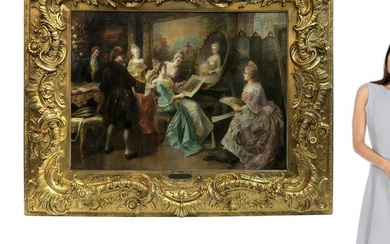 Anton Telser (1861-1942) Monumental Oil on Canvas