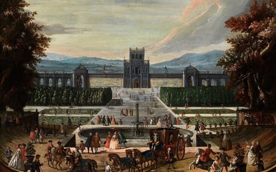 Antonio Joli de Dipi, 1700 Modena – 1777 Neapel, Park Capriccio