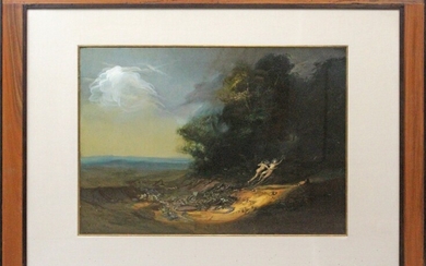 Apollo e Dafne, olio su rame, cm. 35x50, entro cornice, Riccardo Tommasi Ferroni (1934 - 2000)