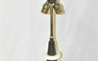Art Deco /Modern Table Lamp Alabaster and Brass