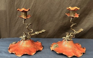 Art Nouveau Candle Holders