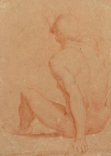 Attributed to Agostino Carracci Study of a Male Nude