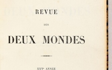 BAUDELAIRE, Charles Les fleurs du mal. Paris Revue des Deux Mondes 1855 In-8° : pp....