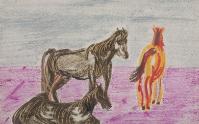 BENJAMIN PALENCIA Barrax (Albacete) (1894) / Madrid (1980) "Horses", 1960