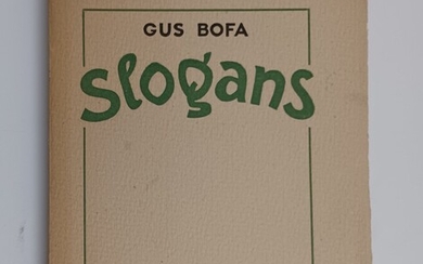 BOFA (Gus) : Slogans. Librairie des Champs-Elysées,... - Lot 10 - Villanfray & Associés