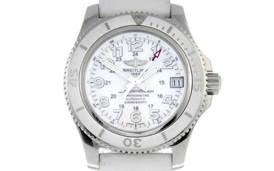BREITLING - a stainless steel Superocean II 36 wrist watch, 36mm.