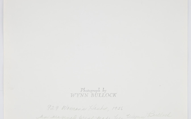 BULLOCK, WYNN (1902-1975) Woman's Hands