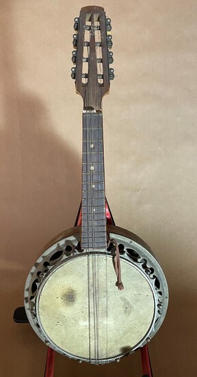 Banjo mandoline complet de son chevalet,... - Lot 10 - Art Richelieu - Castor Hara