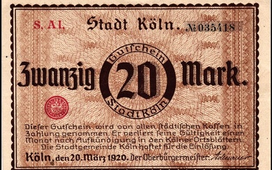 Banknotes - Germany - emergency money