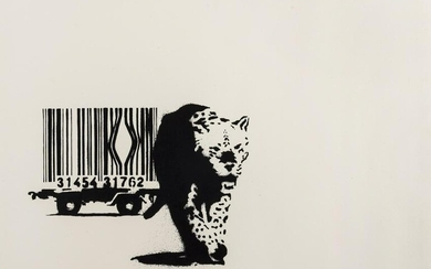δ Banksy (b.1974) Barcode (Black stamp)