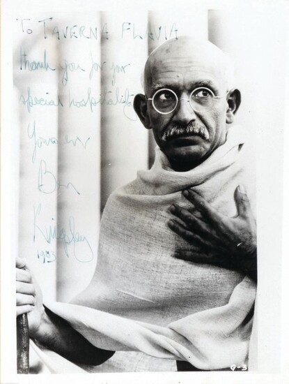 Ben Kingsley Snainton 1943 Photograph with dedication and signature...