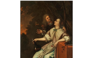Bernardus van Schijndel, 1649 Weesp – 1709 Haarlem, zug., Verliebtes Paar